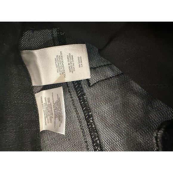 Anne Klein Black Straight-Leg Jeans - Size 10 - Picture 4 of 4